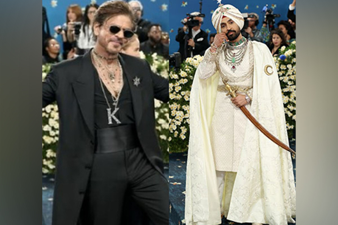 Met Gala 2025: SRK rocks in Sabyasachi's all-black creation, Diljit brings charm in majestic Punjabi-inspired traditional outfit