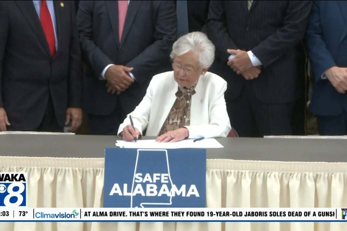 Gov. Kay Ivey signs the Safe Alabama Public Safety package into law - WAKA 8