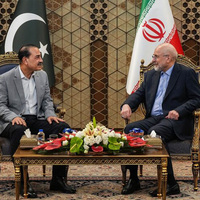Iran Parliament Speaker Ghalibaf meets Pakistan Army Chief Munir in Tehran