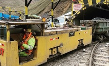  The rail system at the Yauricocha operation in Peru