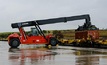 A Kalmar DRG 450 reach stacker