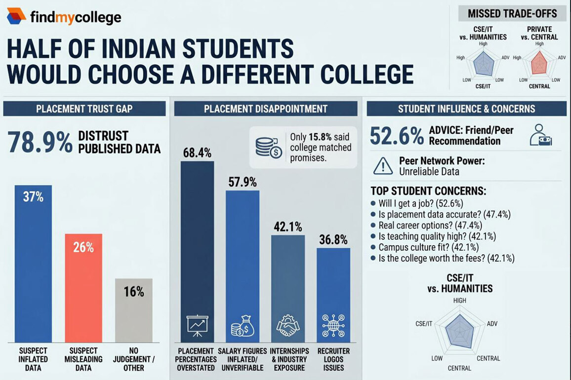 Half of Indian Students Would Have Picked a Different College -- If Better Information Had Been Available