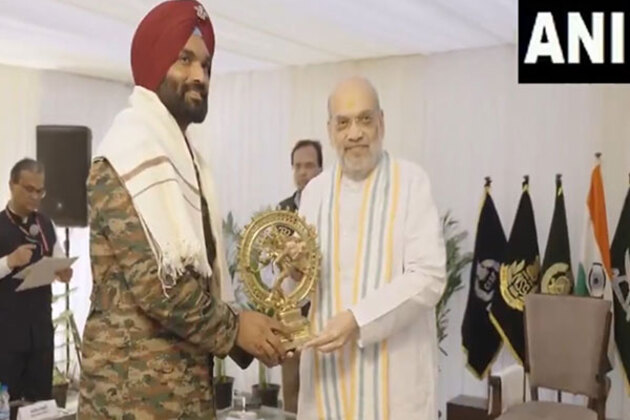 Union Home Minister Amit Shah felicitates personnel involved in Operation Mahadev