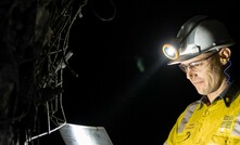  Electrical specialist Adam Gallagher underground at Illawarra Metallurgical Coal’s Dendrobium mine.