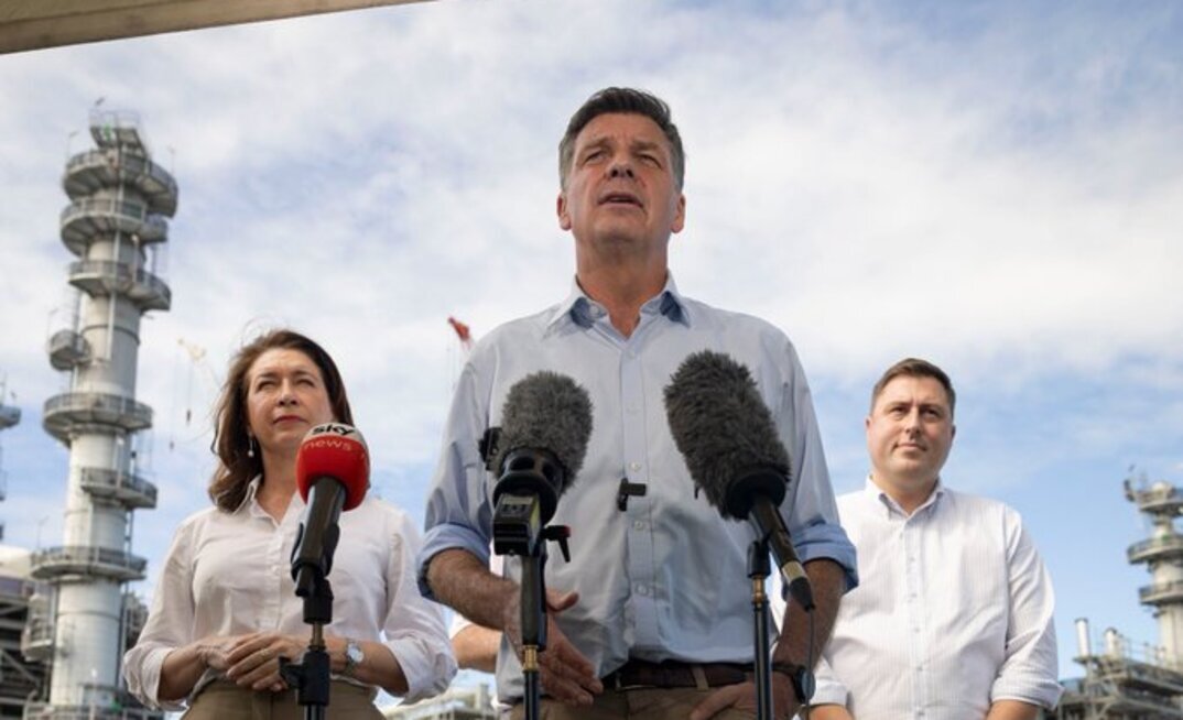 Angus Taylor at Lytton Refinery