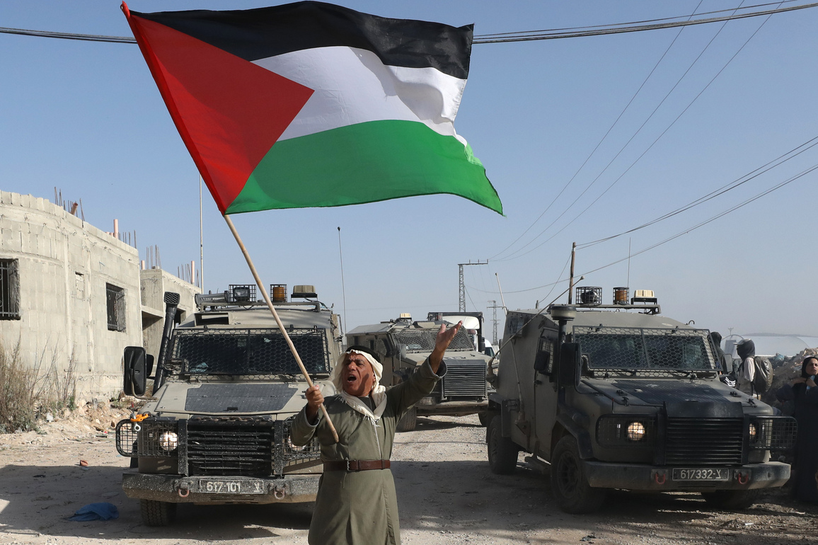 MIDEAST-WEST BANK-NUR SHAMS CAMP-PROTEST