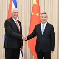 CHINA-BEIJING-LI XI-CUBAN PRESIDENT-MEETING (CN)