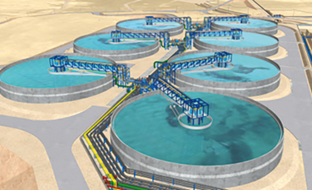 TAKRAF's DELKOR thickener  at Talabres