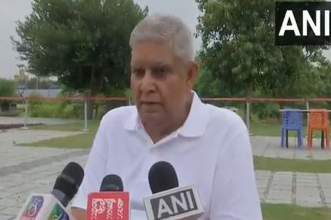 "Delhi is being provided with new lungs," says Vice President Dhankhar during visit to Yamuna Vatika and Baansera Park