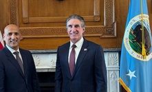 Stephen Baghdadi and US interior secretary Doug Burgum