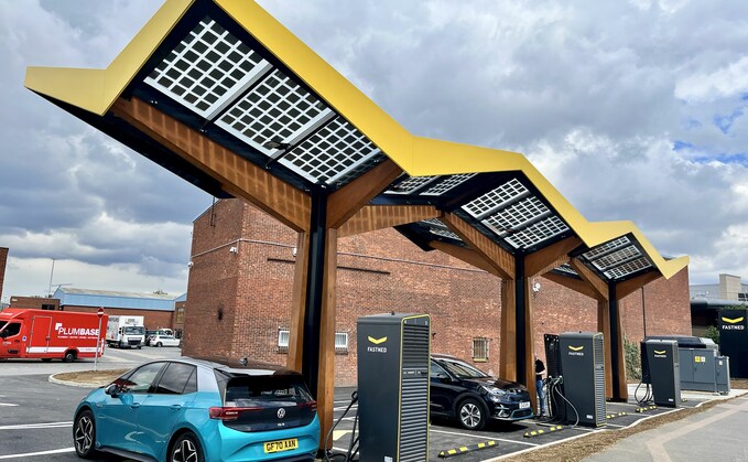 Fastned's new charging station 