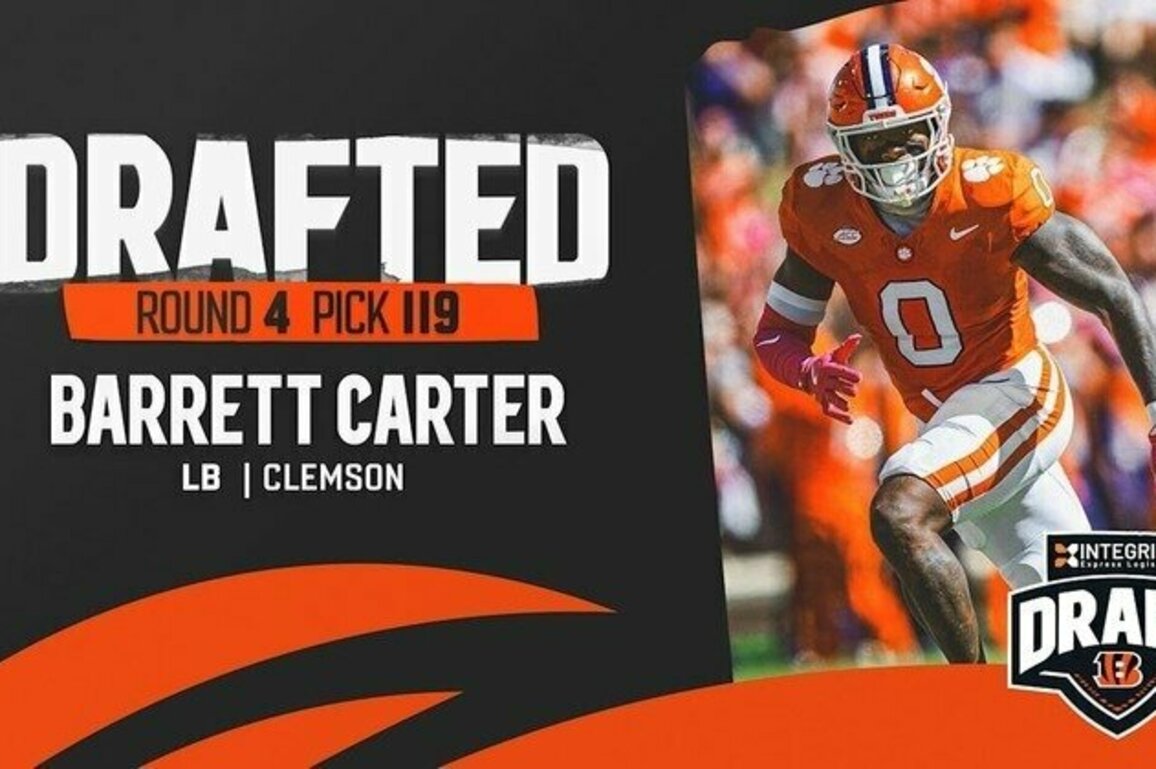Bengals Select Clemson LB Barrett Carter With 119th Overall Pick