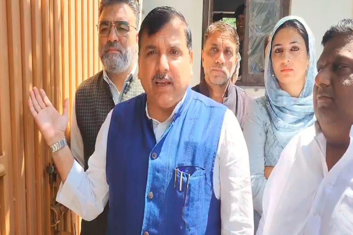 "Not allowed to leave guest house for protest, press conference against Mehraj Malik's arrest": AAP MP Sanjay Singh