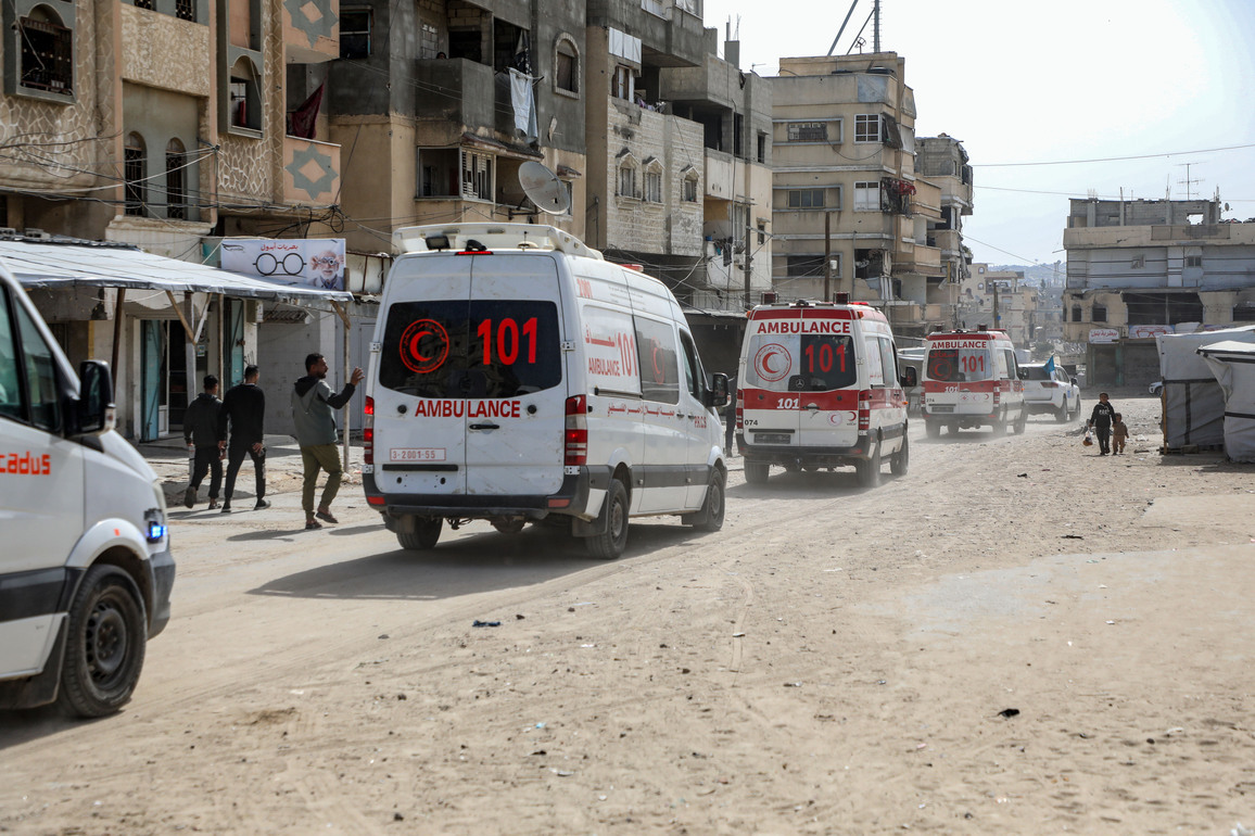 MIDEAST-GAZA-KHAN YOUNIS-RAFAH CROSSING-REOPENING