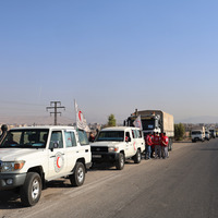 SYRIA-SWEIDA-AID-DELIVERY