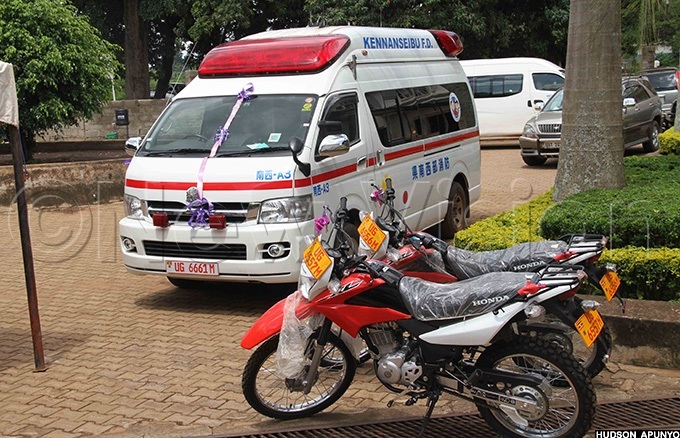 he ambulance and two motorcycles handed over to ira ospital