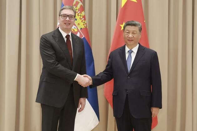 Xi meets Serbian President Aleksandar Vucic