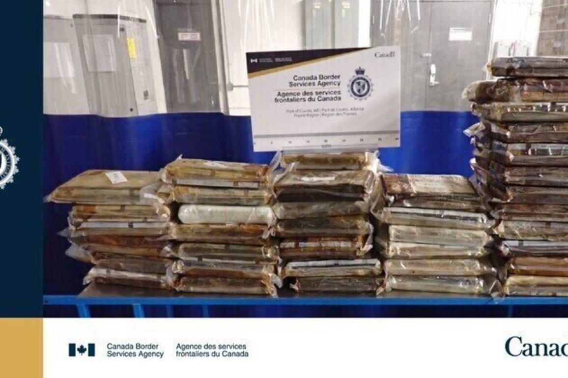 CBSA officers seize 86.9 kg of cocaine at Coutts port of entry in Alberta