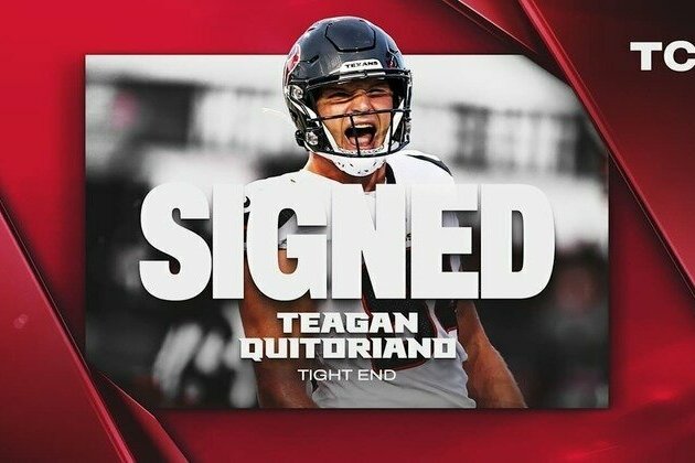 Falcons sign tight end Teagan Quitoriano