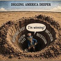 AI Cartoon | Uncle Sam: Digging America Deeper