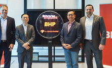 BHP chief technical officer Johan van Jaarsveld (left), Enterprise Singapore assistant managing director Pak Sing Lee, AI Singapore innovation director Laurence Liew and BHP chief commercial officer Rag Udd.