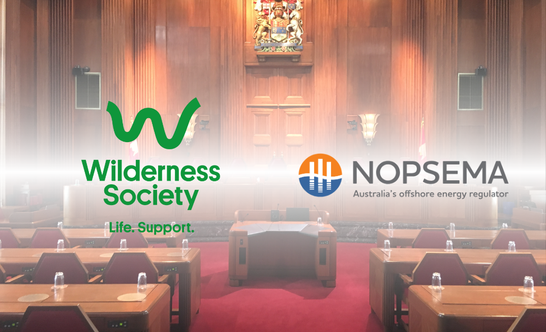 NOPSEMA is being taken to court by the Wilderness Society