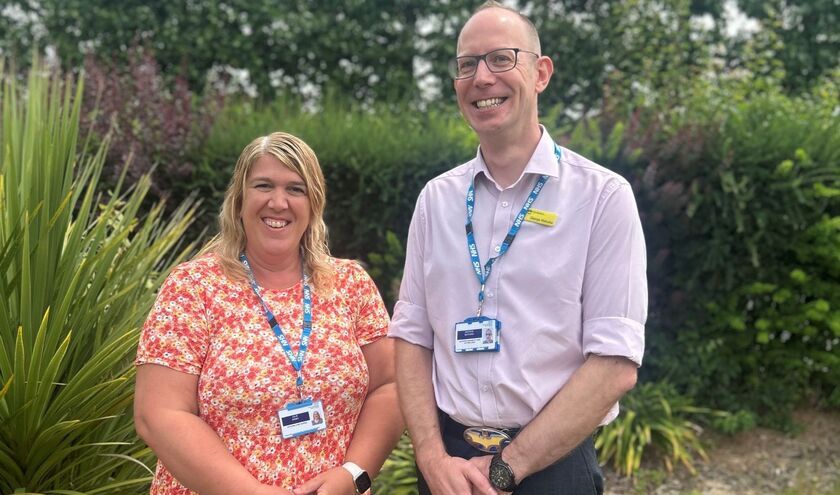 Julie Kirby, acting chief nurse and George Matuska, learning disability nurse (c) Kent and Medway Mental Health NHS Trust