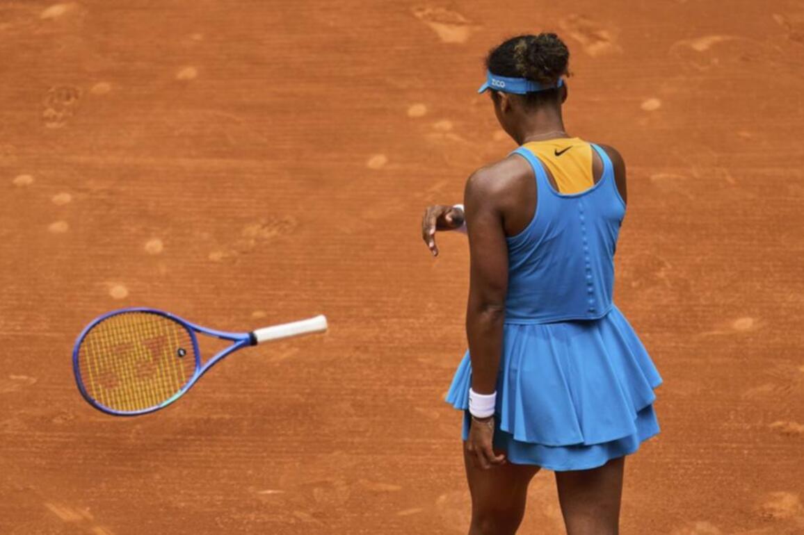 Osaka's claycourt season starts with a loss in Madrid