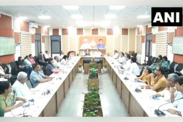 JP Nadda, Rajasthan CM Sharma review health initiatives in state