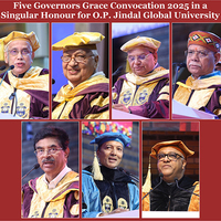 Five Governors Grace Convocation 2025 in a Singular Honour for O.P. Jindal Global University