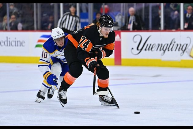 Owen Tippett's first career hat trick guides Flyers over Sabres