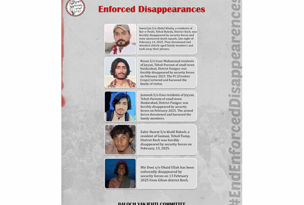 Pakistan: Rights group list recent enforced disappearances as Balochistan continues to face harassment