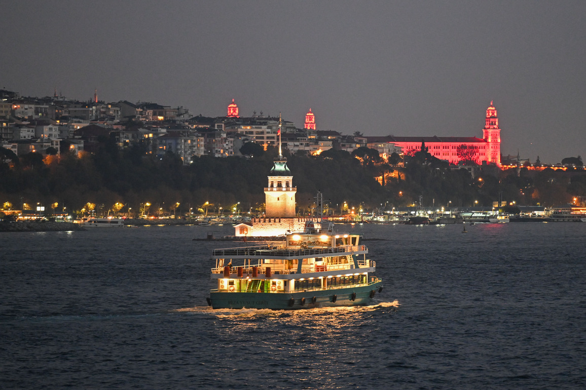TRKIYE-ISTANBUL-BOSPHORUS-NIGHT VIEW