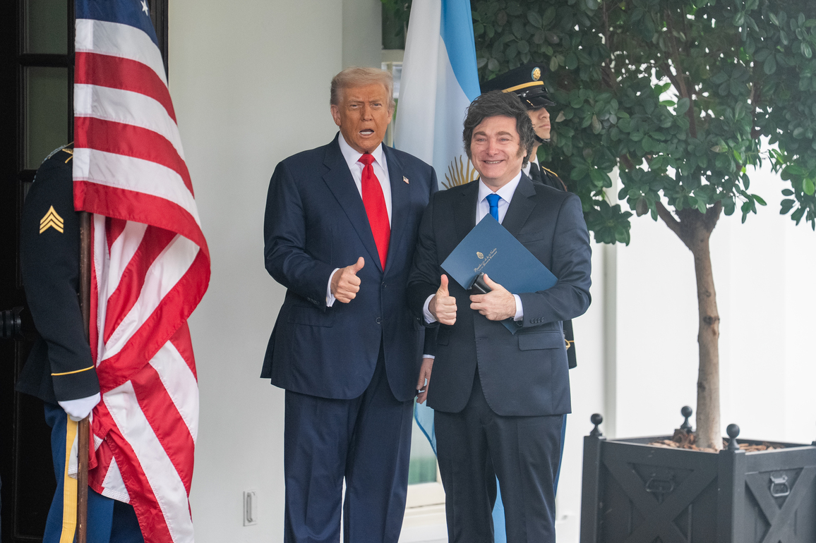U.S.-WASHINGTON, D.C.-ARGENTINA-TRUMP-MILEI-MEETING