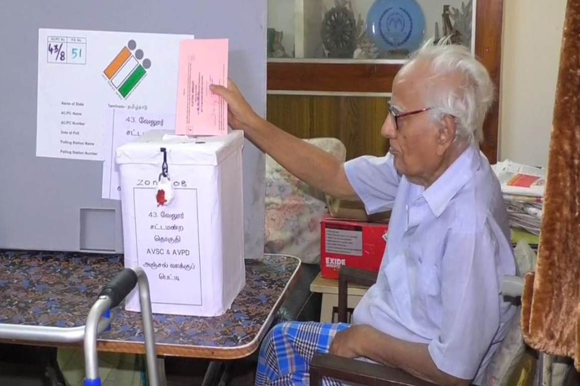 Tamil Nadu polls: Postal voting begins for senior citizens above 85 and persons with disabilities