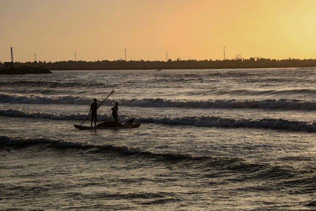 MIDEAST-GAZA CITY-BEACH-DAILY LIFE