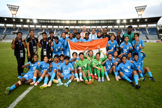An Asian hat-trick: Indian women flying the tricolour high