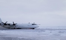  The first Hercules aircraft lands on an all-weather air strip at Sabina Gold and Silver Corp’s Goose gold project at Back River, Nunavut, in Canada.