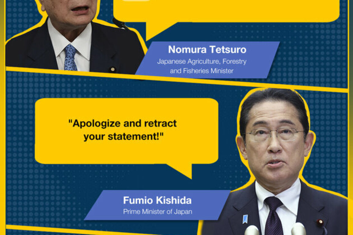 Japan's agriculture minister bashed by PM