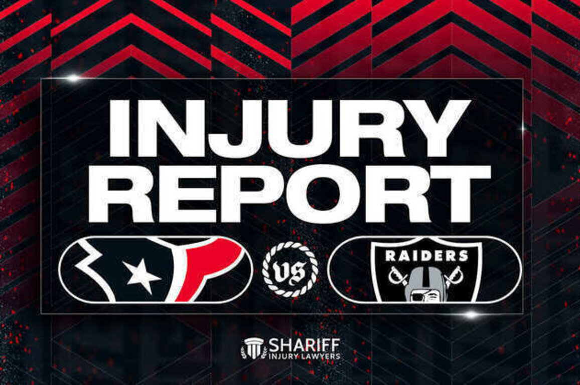 Week 16 Injury Report | Texans vs Raiders