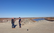  OzAurum managing director Andrew Pumphrey fronts for the camera with the Patricia project in the background