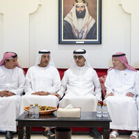 Hazza bin Zayed offers condolences on passing of Mahmoud Ahmed Al Qaisiya