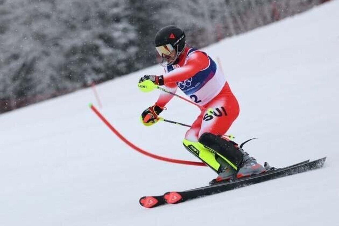 Loic Meillard wins Switzerland's 1st men's slalom gold since 1948