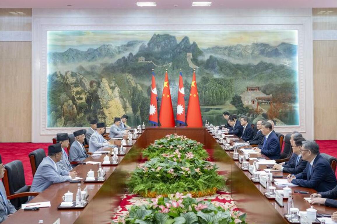(SCO Tianjin Summit) Update: Xi meets Nepali prime minister