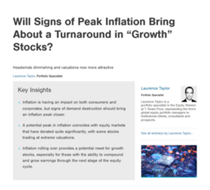 How will growth stocks be impacted by inflation? 