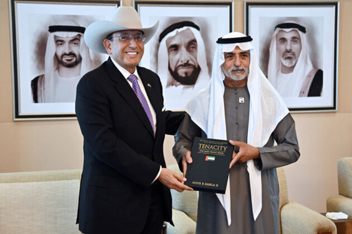 Nahyan bin Mubarak witnesses launch of 'Tenacity' by Augie Fabela on UAE's resilience, unity in face of challenges
