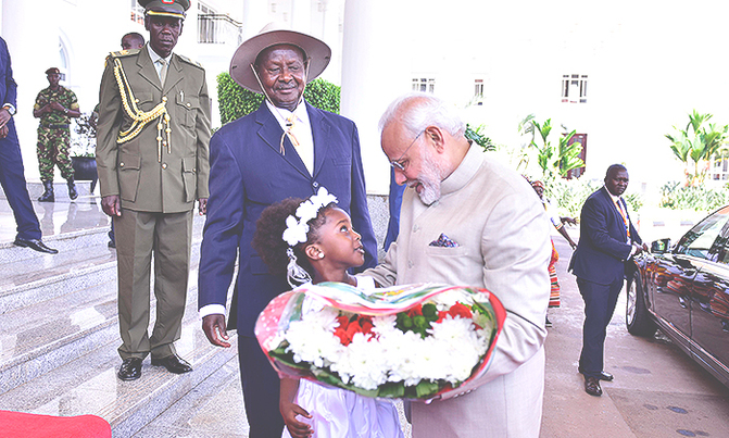 'India's relationship with Uganda has grown over centuries' - Modi 'India's relationship with Uganda has grown over centuries' - Modi