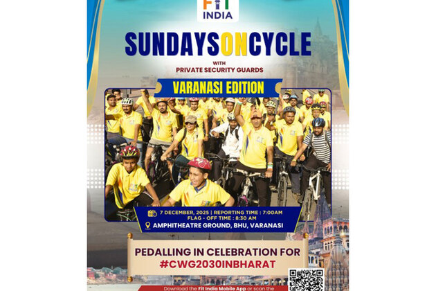Fit India Sundays on Cycle marks historic 52nd edition in Varanasi, celebrating India's Commonwealth Games 2030 hosting rights
