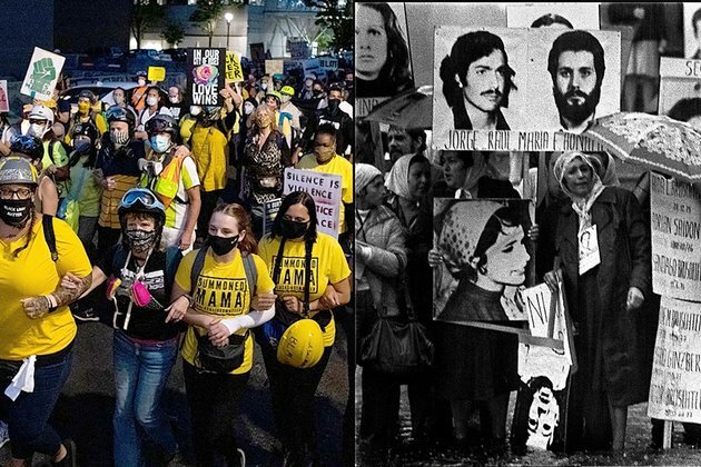 Video: The Wall of Moms builds on a long protest tradition