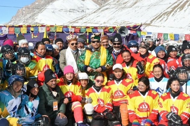 CM Jai Ram Thakur inaugurates 9th Women National Ice Hockey Championship at Kaza